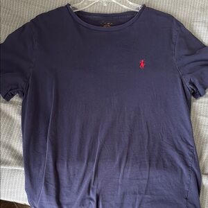 Polo Ralph Lauren Navy T-Shirt with Red Logo